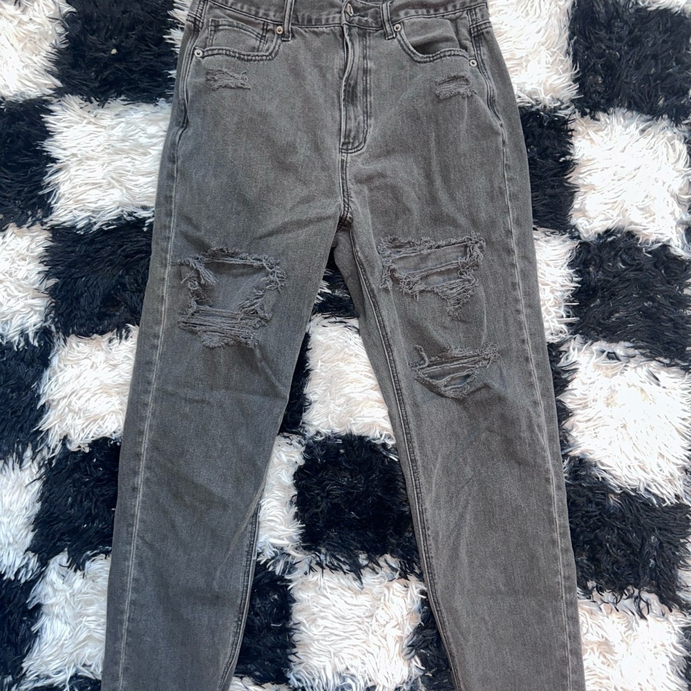 American Eagle Outfitters Gray Straight Leg Jeans
